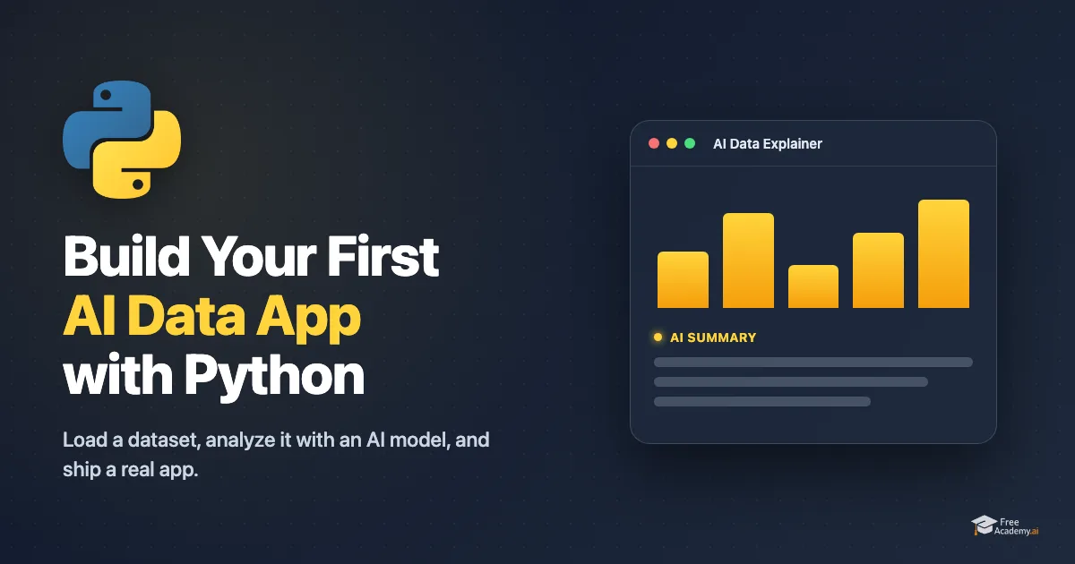 Build Your First AI Data App with Python