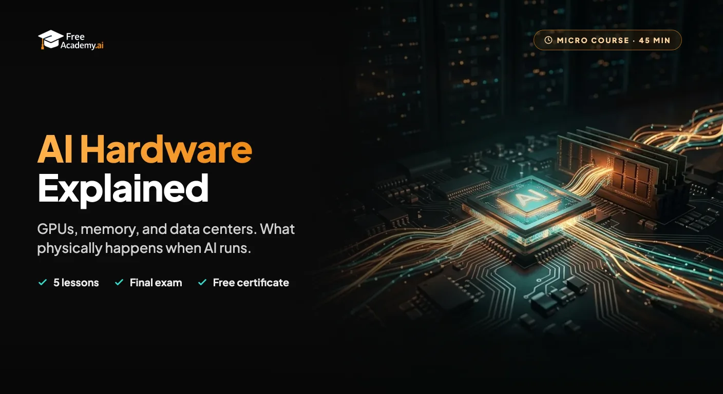 AI Hardware Explained: GPUs, Memory, and Data Centers (No Code)