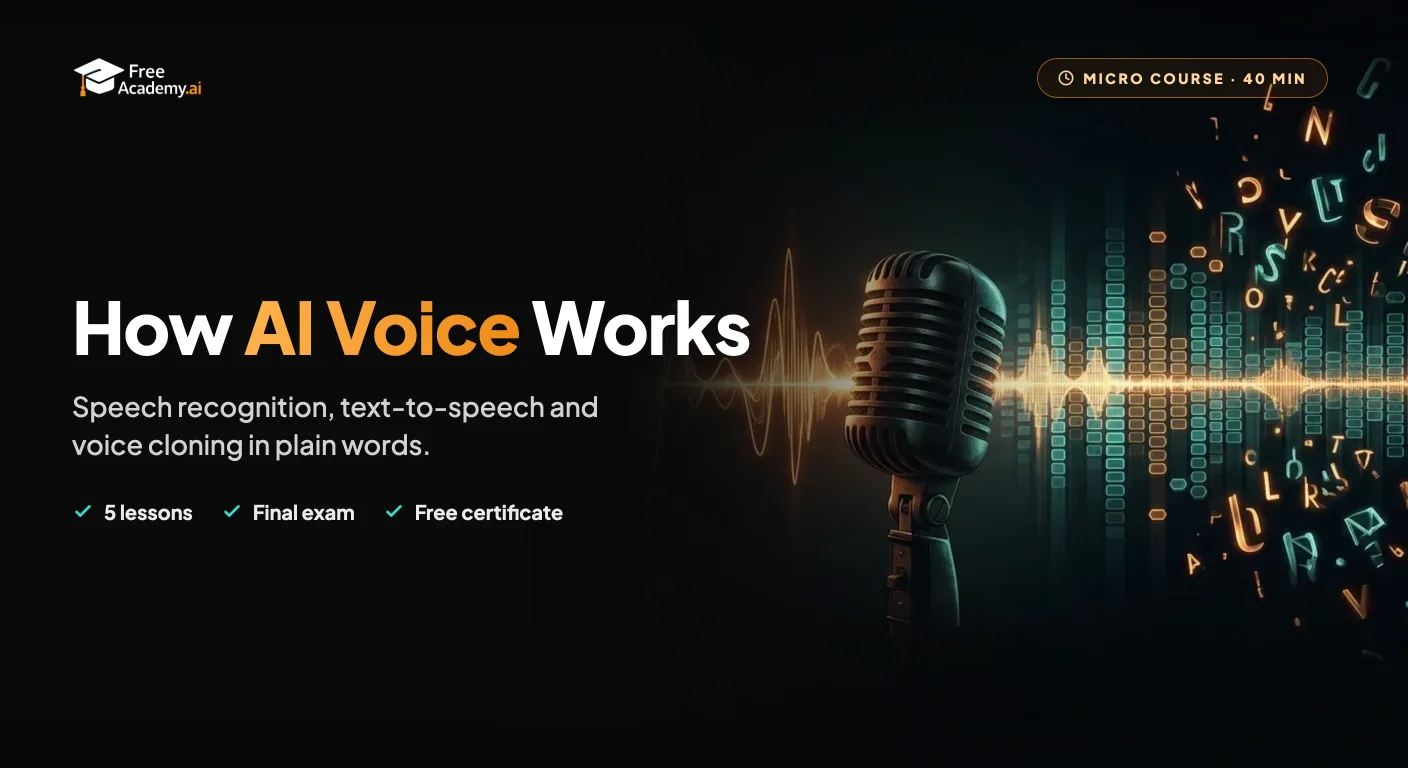 How AI Voice Works: Speech Recognition, Text-to-Speech and Voice Cloning (No Code)